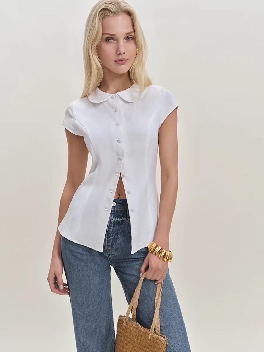 Reformation NWOT Molly Linen Top